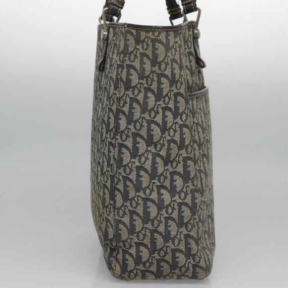 Christian Dior Trotter Canvas Tote Bag Navy Auth 113267 - Picture 7 of 16